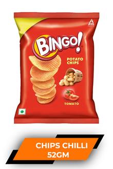 Bingo Potato Chips Chilli 52gm